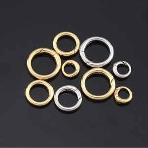 Gold and Silver Tone Metal Rings Collection